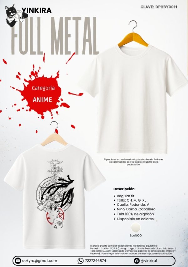 Playera Full Metal - Yinkira