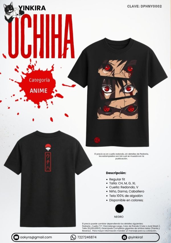 Playera Uchiha - Yinkira