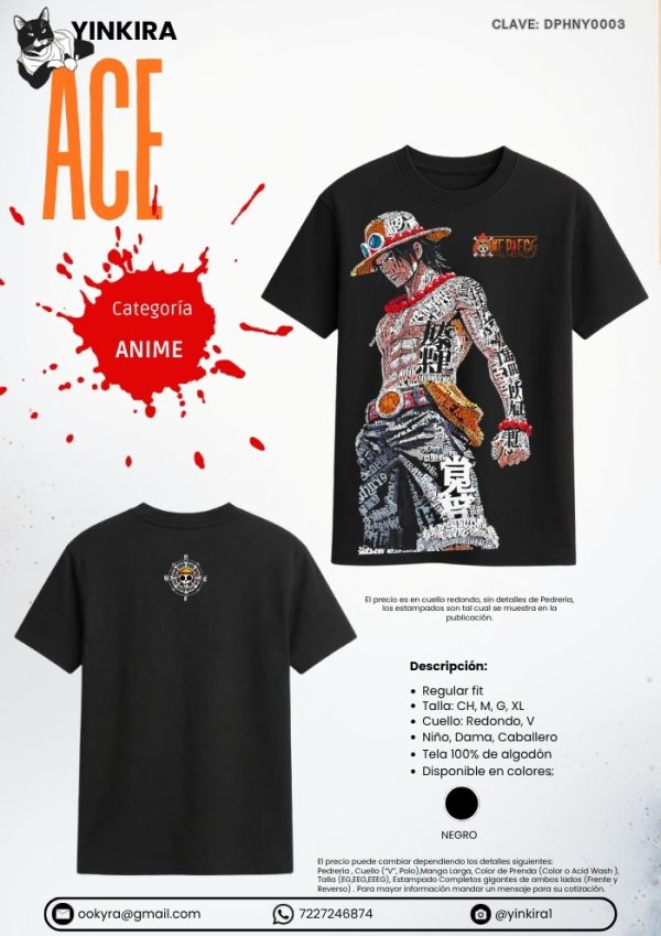 Playera Ace - Yinkira