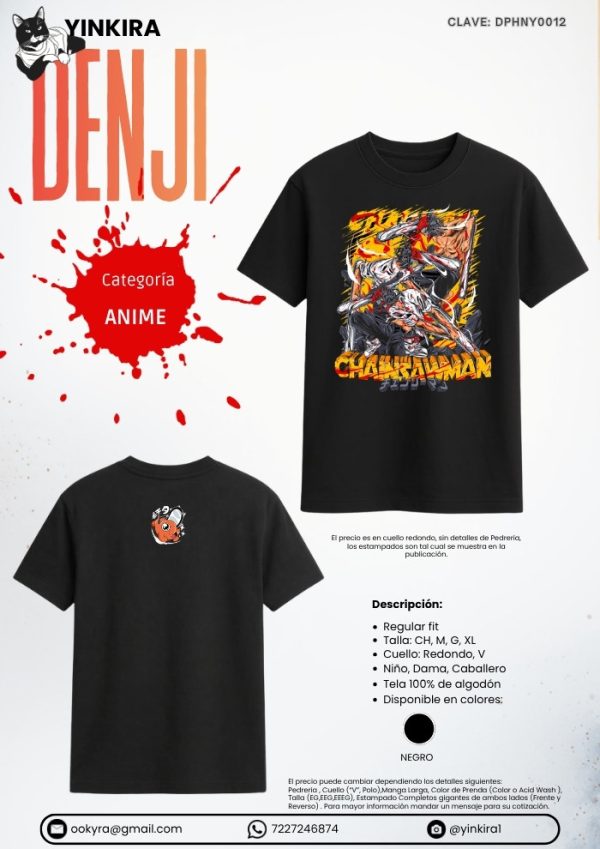 Playera Denji - Yinkira