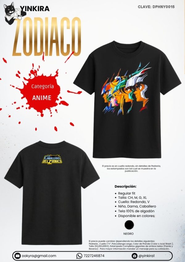Playera Zodiaco - Yinkira