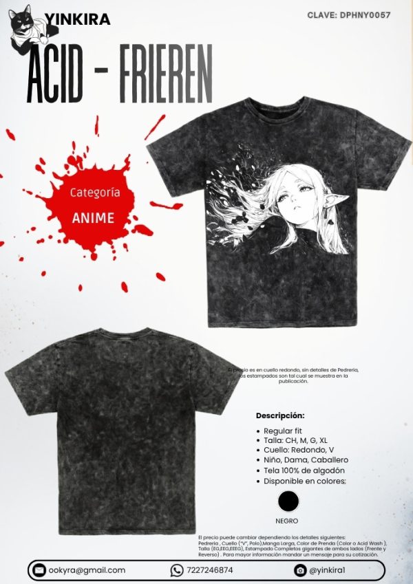 Playera Acid - Frieren - Yinkira
