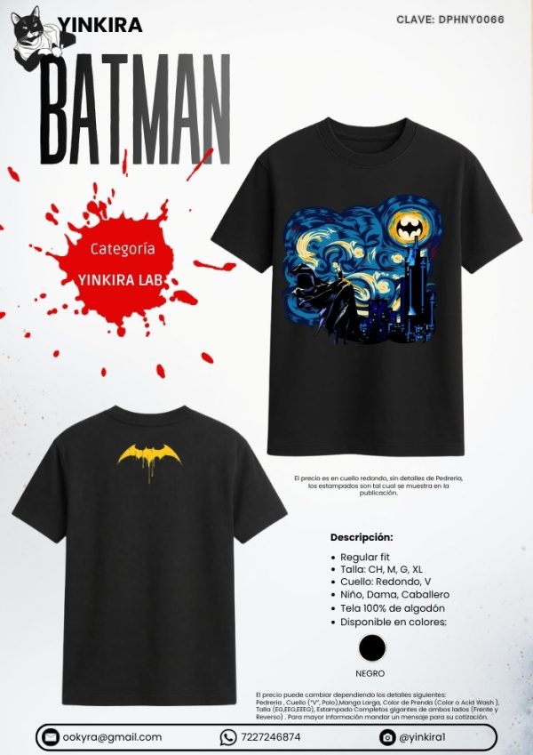 Playera Batman - Yinkira