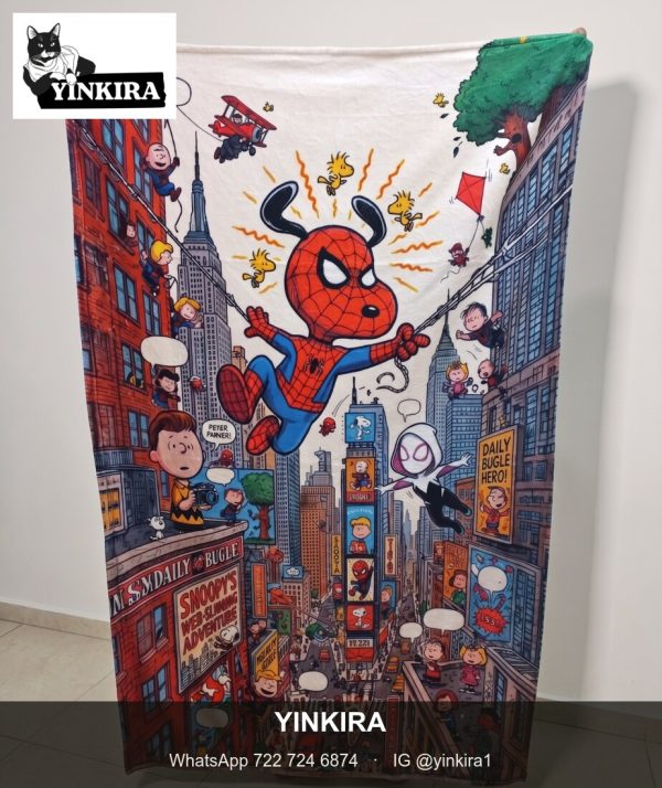 Cobija Snoopy Spider-Man - Yinkira