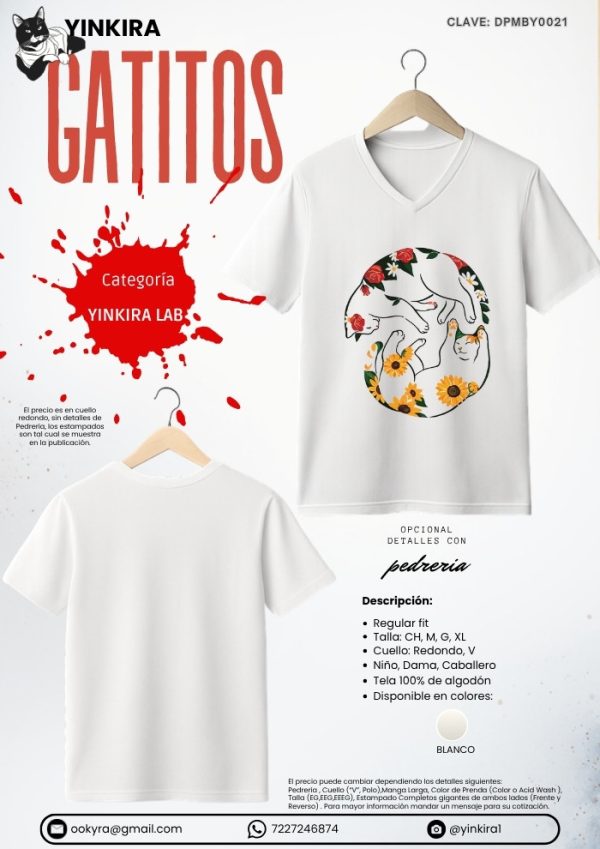 Playera Gatitos - Yinkira