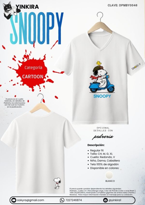 Playera Snoopy - Yinkira