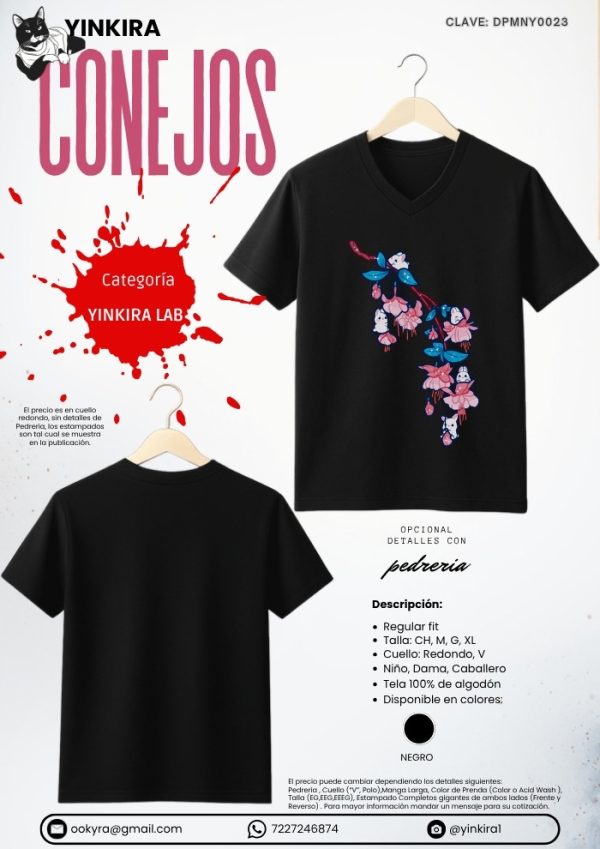 Playera Conejos - Yinkira