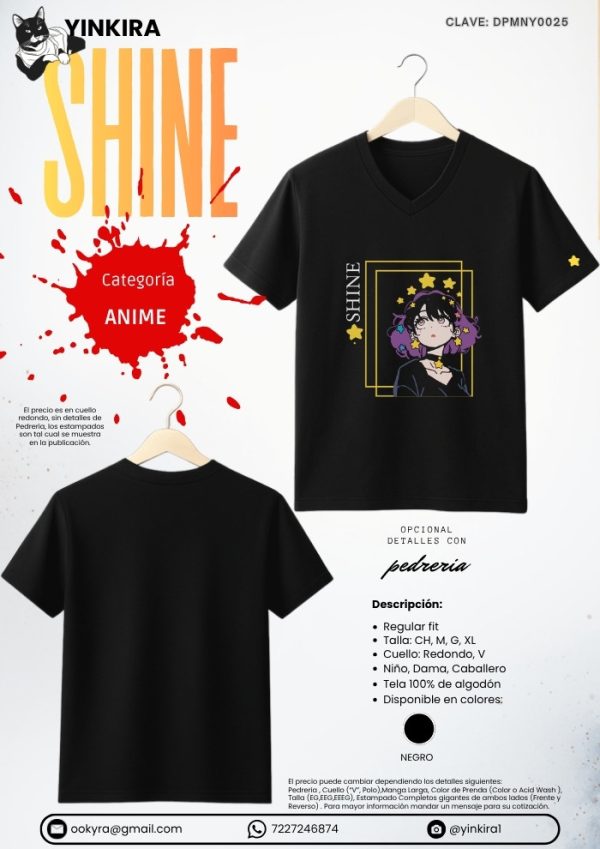 Playera Shine - Yinkira