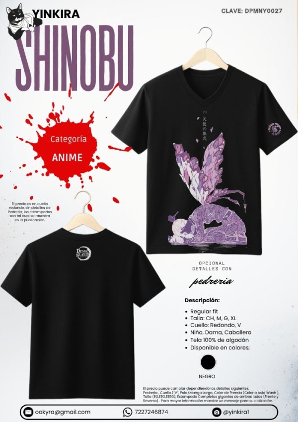 Playera Shinobu III - Yinkira