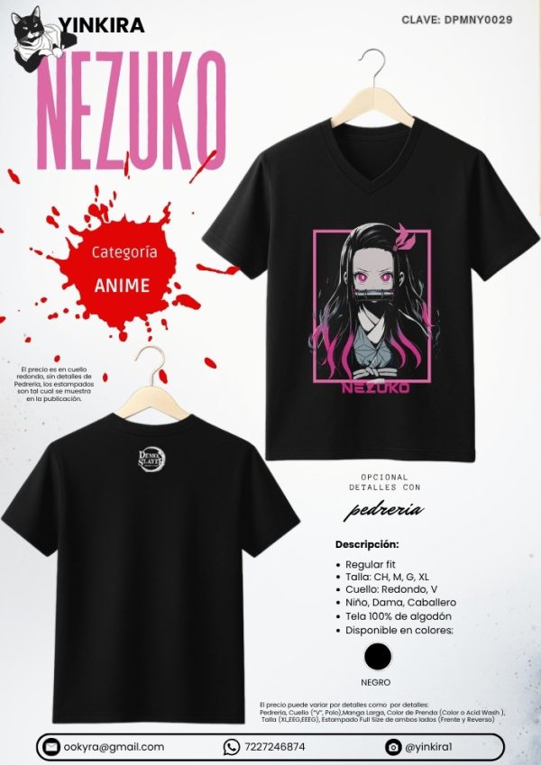 Playera Nezuko - Yinkira