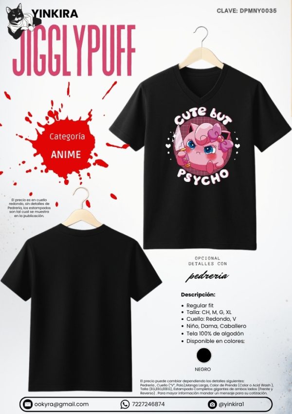 Playera Jigglypuff - Yinkira