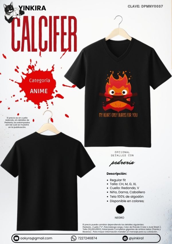 Playera Calcifer - Yinkira