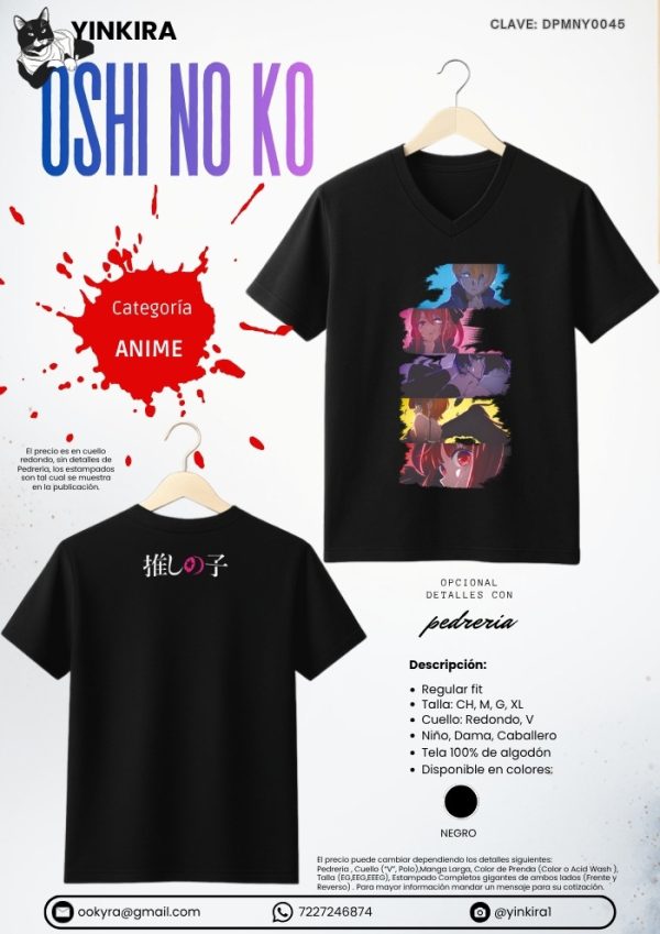 Playera Oshi no Ko - Yinkira