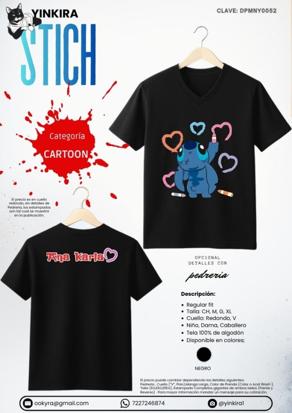Playera Stitch - Yinkira