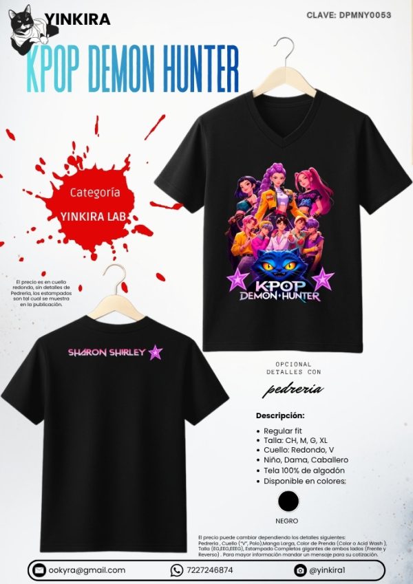 Playera KPop Demon Hunter - Yinkira