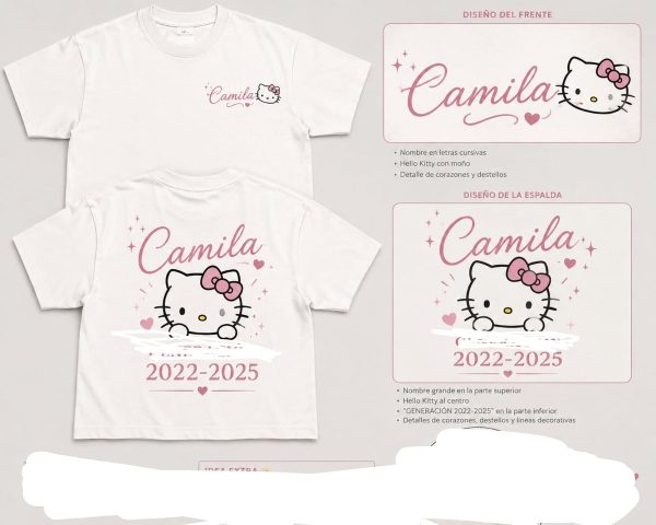 Imagen de referencia que envio la clienta por WhatsApp para su playera de generacion
